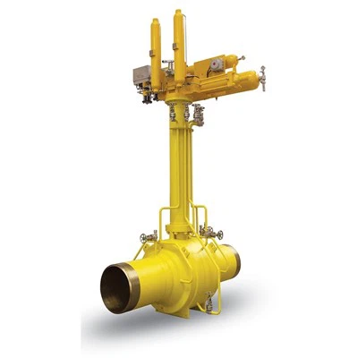 Vanne à boisseau sphérique entièrement soudée avec arrêt d'urgence